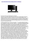 Acer AX1301-B1812 20-Inch Desktop with 20 LCD Monitor