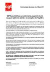GDF SUEZ: une hausse du prix du gaz injustifiée !