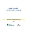 Plan Nacional de Formación Docente