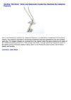 Sterling Old Silver Silver and Swarovski Crystal Key Necklace By Catherine Popesco