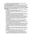 Research Paper Guidelines: Memorizing an Elementary Structure