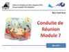 Travail de groupes - Conduite de réunion