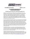 Athlon Sports Custom Cover Press Release
