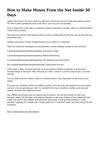 How to Make Income From the Net Inside of thirty Days