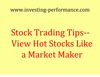Stock Trading Tips -- View Stocks Like a Market Maker