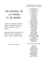 Dia Mundial de la Poesia 2011