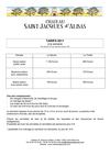 TARIFS 2011