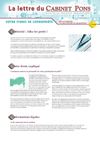 newsletter CABINET PONS AVRIL 2009