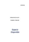 Emmanuel Kant - Teoria y praxis