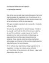 CLA SES DE CIENCIAS NATURALES