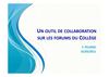 Un outil de collaboration sur les forums du Cned