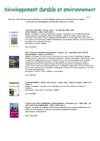 Bibliographie Développement durable