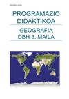 GEOGRAFIA DBH 3. MAILA (2007-2008) PROGRAMAZIO DIDAKTIKOA)