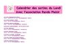 calendrier des randos du lundi