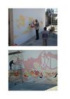 Don du peintre Chisa à la commune de "Ventisari", fresque murale dédiée à "à Scola Cumunali" sur le thème de...
