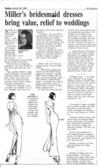 Bridesmaid dresses MJ 1-29-95