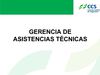 GERENCIA DE ASISTENCIAS TÉCNICAS