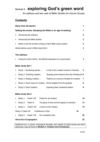 Exploring God’s Green Word - Bible Studies for House Groups