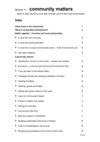 Community Matters - Ideas to help Churches work with their Local Communities