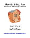 12 x 8 Shed Plan With Illustrations, Blueprints & Step By Step Details