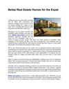 Belize Real Estate Homes for the Expat