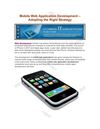 Mobile Web Application Development – Adopting the Right Strategy