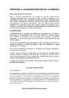 APERTURA A LA ADMINISTRACIÓN DE LA EMPRESA