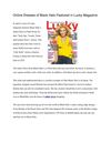 Online Dresses of Black Halo Featured in Lucky Magazine