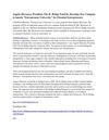 Angelo Sferrazza, President, The IL Bridge Fund llc, Develops New Company to launch "Entrepreneur University" for...