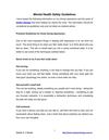Mental Health Safety Guidelines