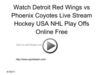 Watch Detroit Red Wings vs Phoenix Coyotes Live Stream Hockey USA NHL Play Offs Online Free