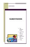 SUBDIVISIONS
