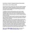 Accounting as a Student’s Postgraduate Study and Future Activity.
