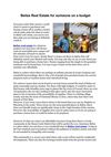 Belize Real Estate for someone on a budget