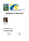 MOT DU PRESIDENT DU 19 AVRIL 2011