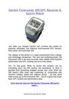 Garmin Forerunner 205 GPS Receiver & Sports Watch