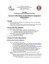 Curriculum Web Review Class Reflection (Thursdays)
