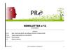 NEWSLETTER n°12