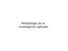 INVESTIGACIÓN APLICADA