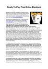 Ready To Play Free Online Blackjack