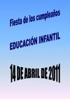 FIESTA DE CUMPLEAÑOS DE EDUCACIÓN INFANTIL