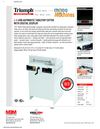 Triumph 4350 Automatic Stack Paper Cutter with Digital Display Spec Sheet