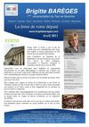 Newsletter de Brigitte Barèges - Avril 2011