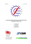 Accelerating the Market Penetration of Renewable Energy