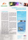 Lettre du réseau des sports de pleine nature avril 2011