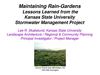 Maintaining Rain Gardens