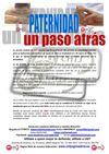 COMUNICADO PATERNIDAD UN PASO ATRAS