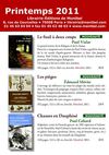liste de livres de chasse printemps 2011