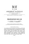 PROPOSITION DE LOI 2738
