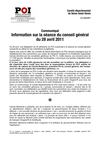 POI93 budget du Conseil Général - mai 2011